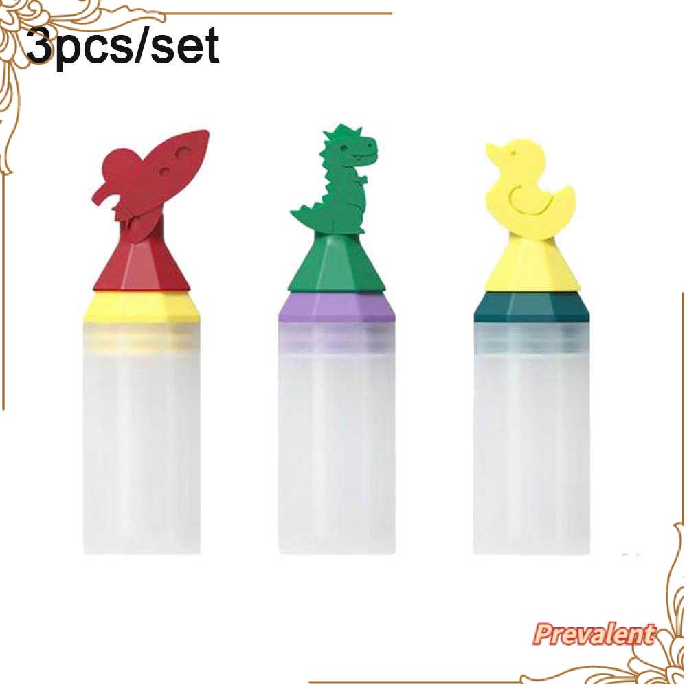 Preva 3pcs/set Squeeze Bottle Saus Cuka Tahan Debu Botol Dispenser Anti Bocor