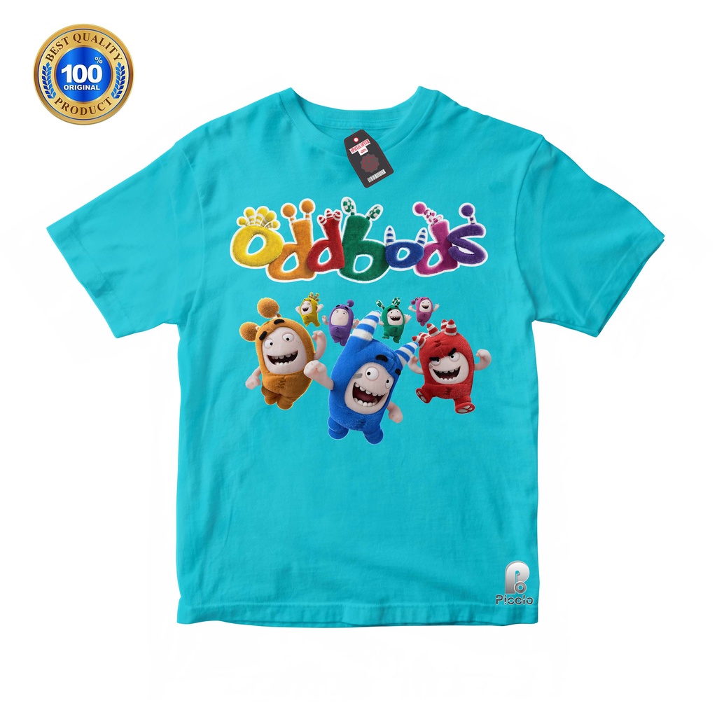 BAJU ANAK KAOS ATASAN ANAK MOTIF ODDBODS Unisex Bahan COTTUN (Free Nama)