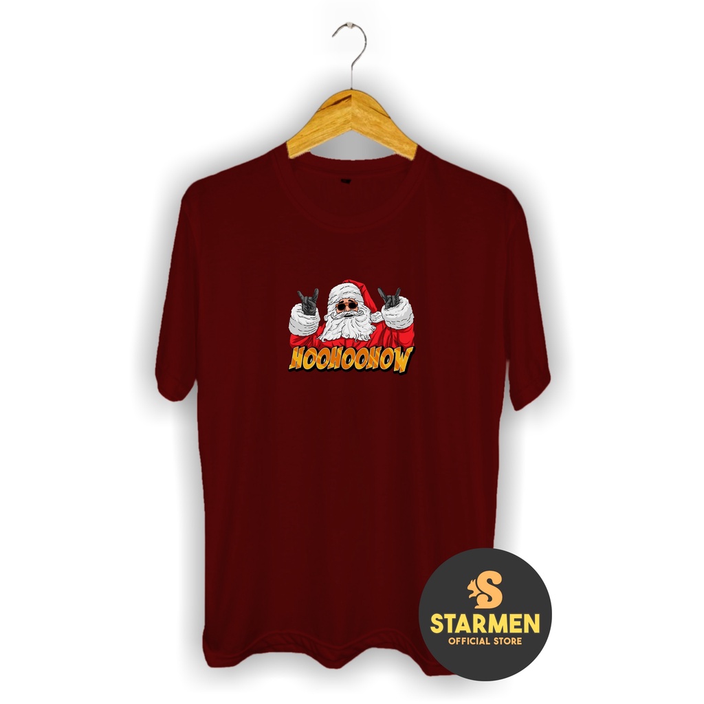 Kaos Distro Pria T-Shirt Motif Natal HOHOHO...
