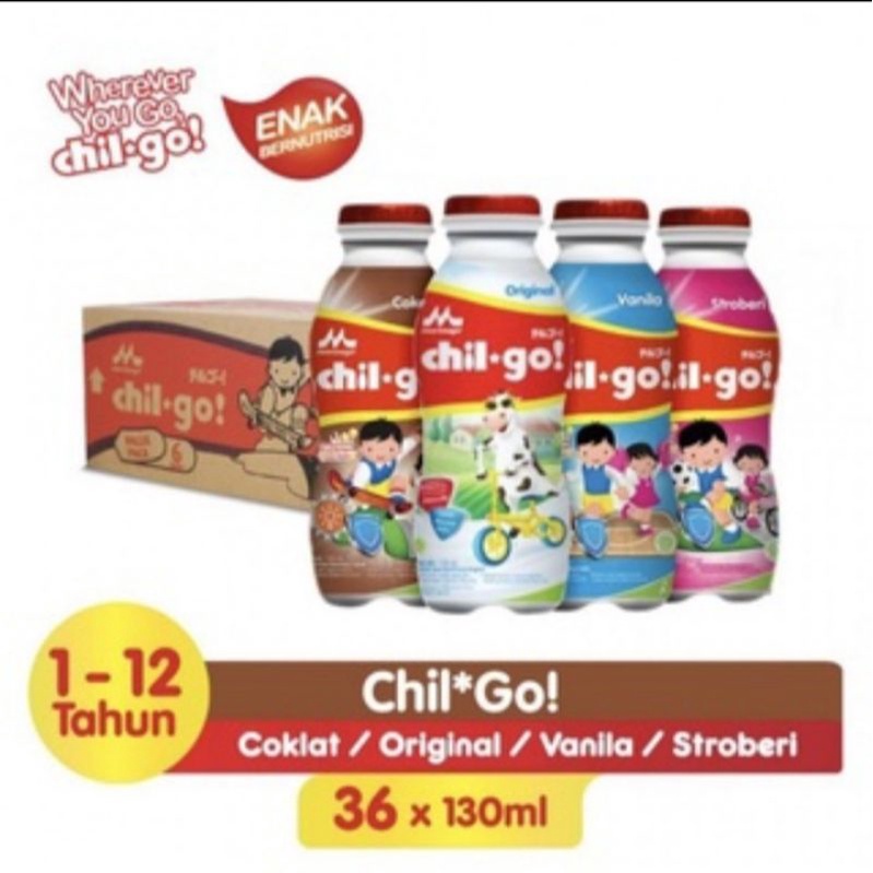 

MORINAGA CHIL-GO MIX RASA Botol 130ml (1Dus isi 36pcs)