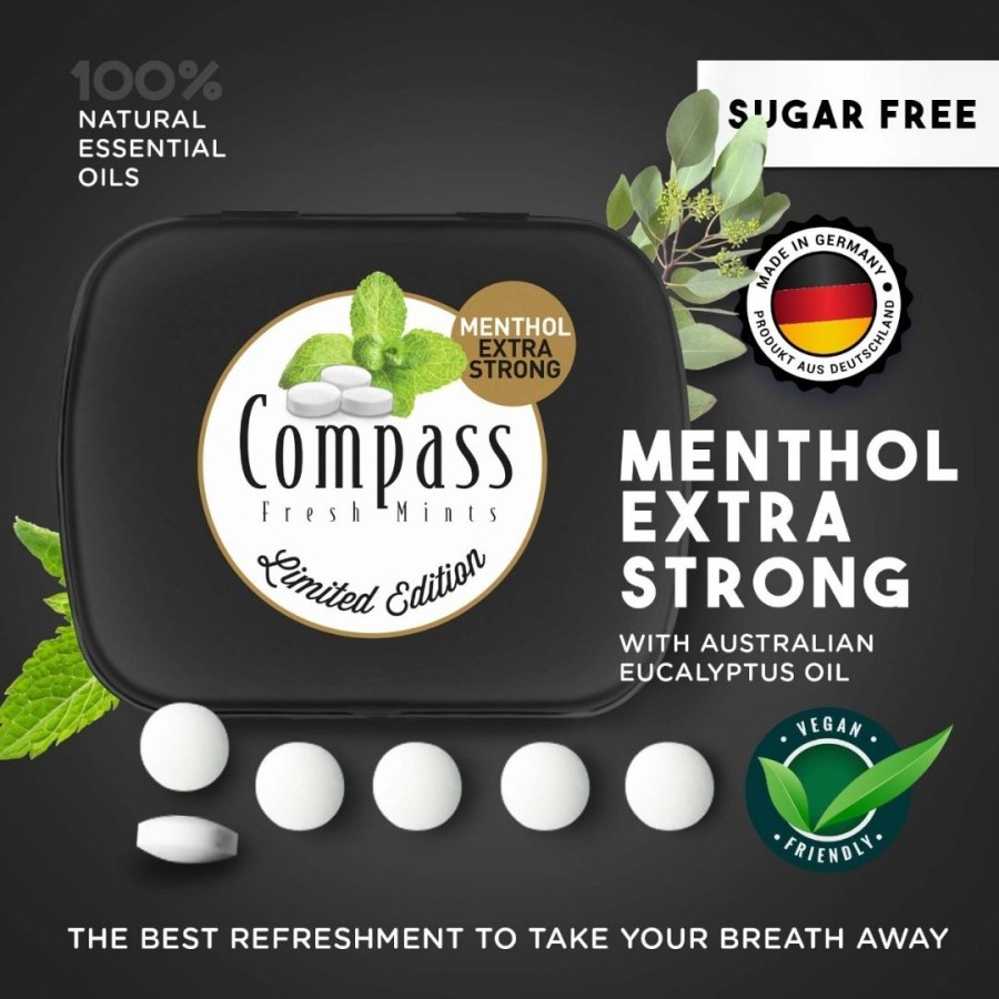 Compass Fresh Mint Candy (Permen Mint Sugar Free) 14g