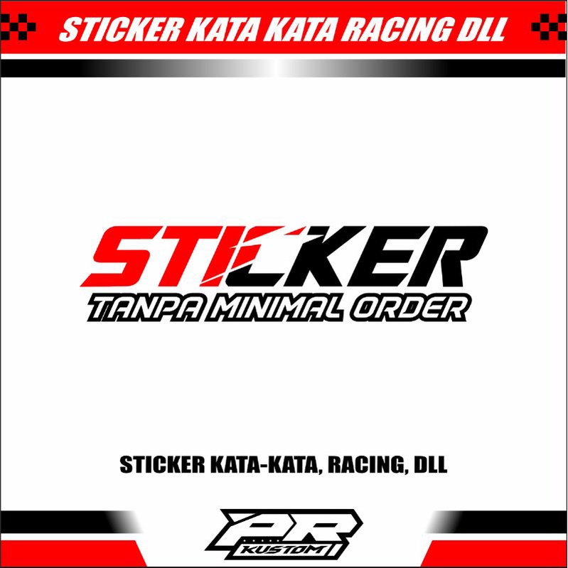 Jual Stiker Sticker Ready Stock Kata Kata Racing Dll Shopee Indonesia