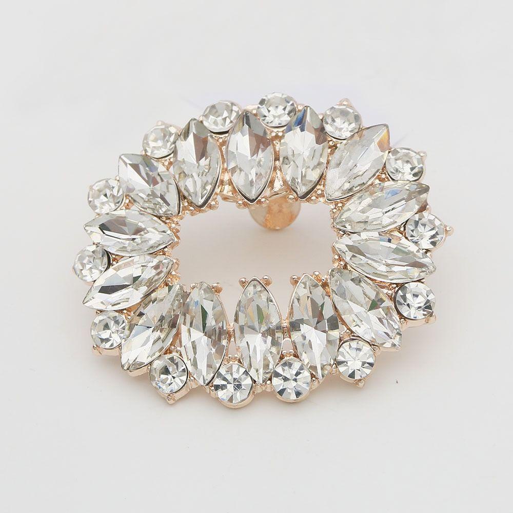 Nanas 1PC Klip Sepatu Tumit Tinggi Berlian Imitasi Kristal Charms Perhiasan Charm Gesper