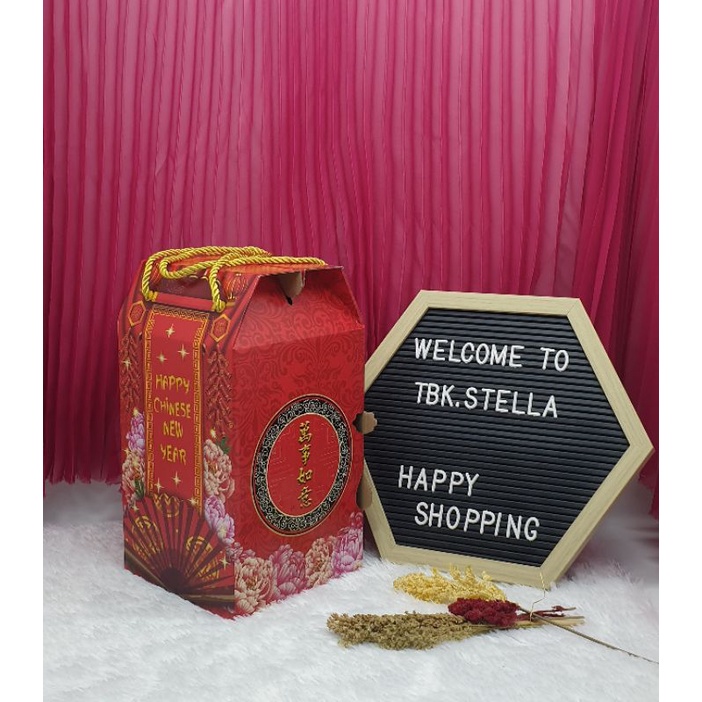 Jual Box Hampers Dus Imlek Cny Muat Toples Bulat Gr Sancai Pcs Shopee Indonesia