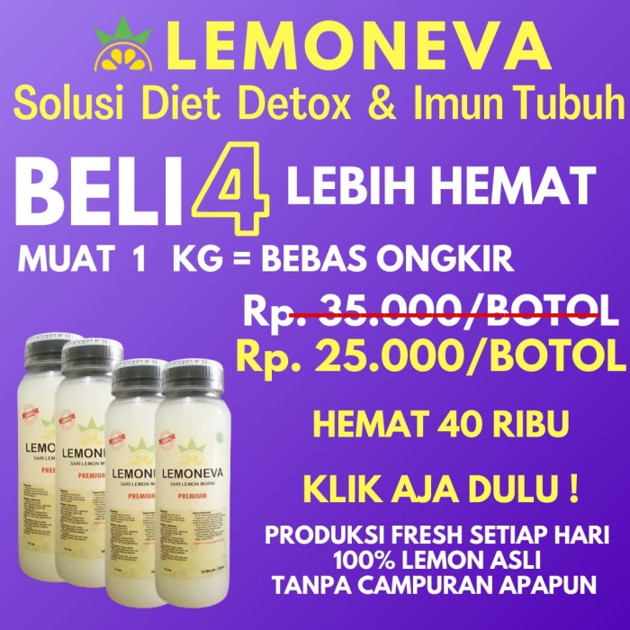 

Lemoneva sari lemon original solusi diet 100% pure lemon