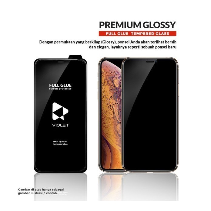 Xiaomi Mi 10T - Temper Glass Violet Full Glue Premium