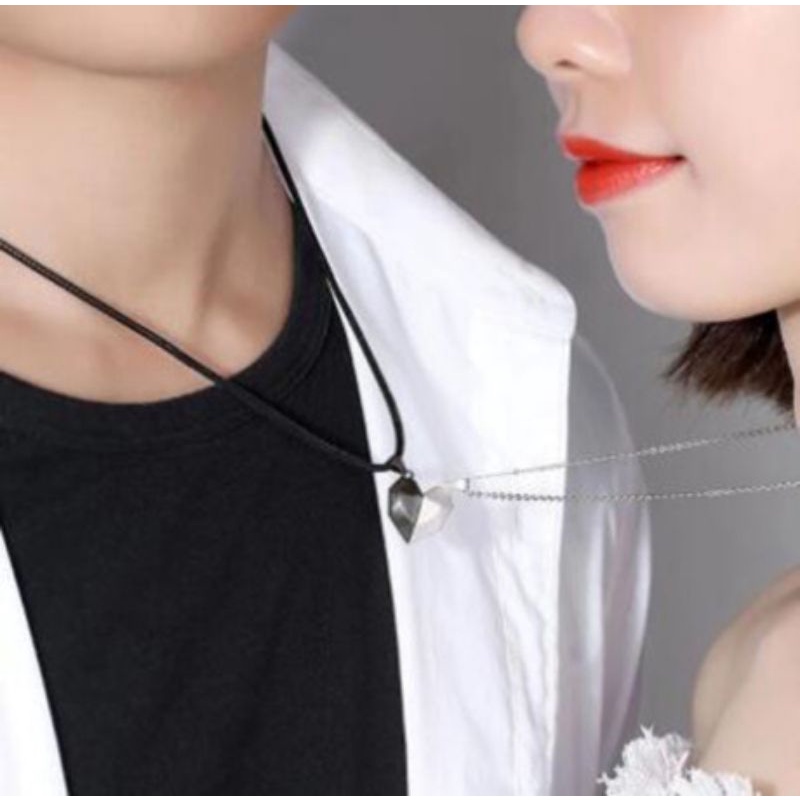 Kalung couple magnet love murah best seller (KLG1001)