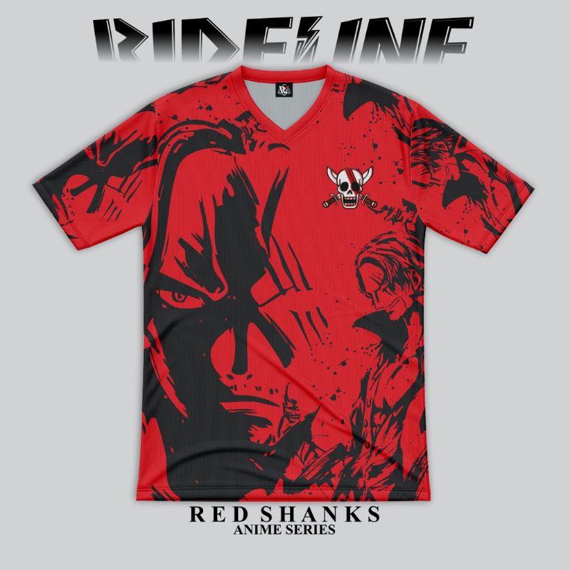 JERSEY KAOS TSHIRT ANIME ONE PIECE - RED SHANKS