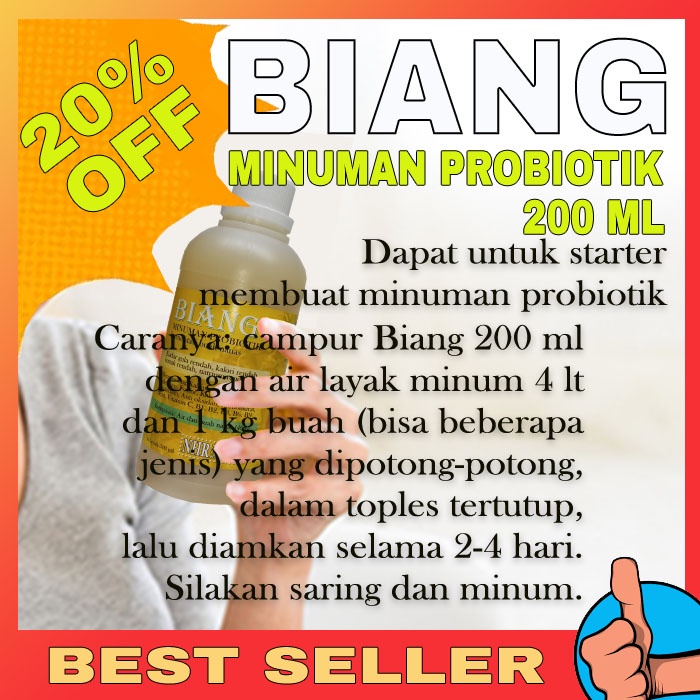 

[BEST SELLER] 200 ml Minuman Probiotik / Starter / Biang / Biang probiotik / Probiotic