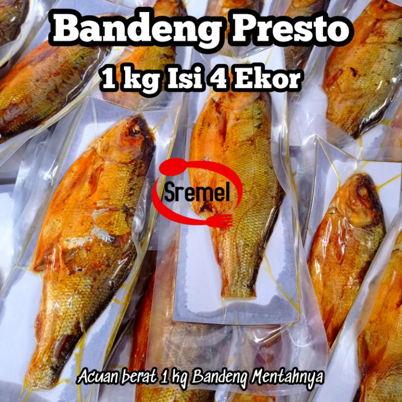 1 Kg Bandeng Presto Vacum Isi 4 Ekor By sremel