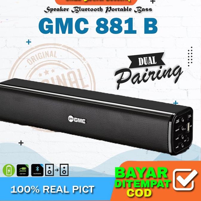 Rekomendasi Speaker Bluetooth GMC 881B 25W RMS Radio USB Super Bass /Musik Box Bluetooth Full Bass /