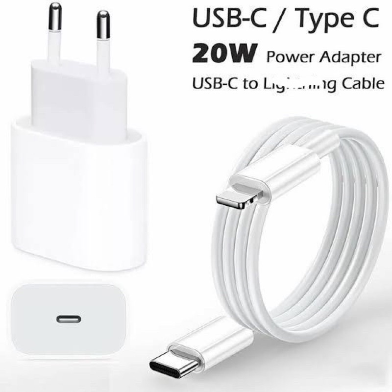 CHARGER 20W USB C TO L!GHTN!NG FAST CHARHGING PD ADAPTER 20W