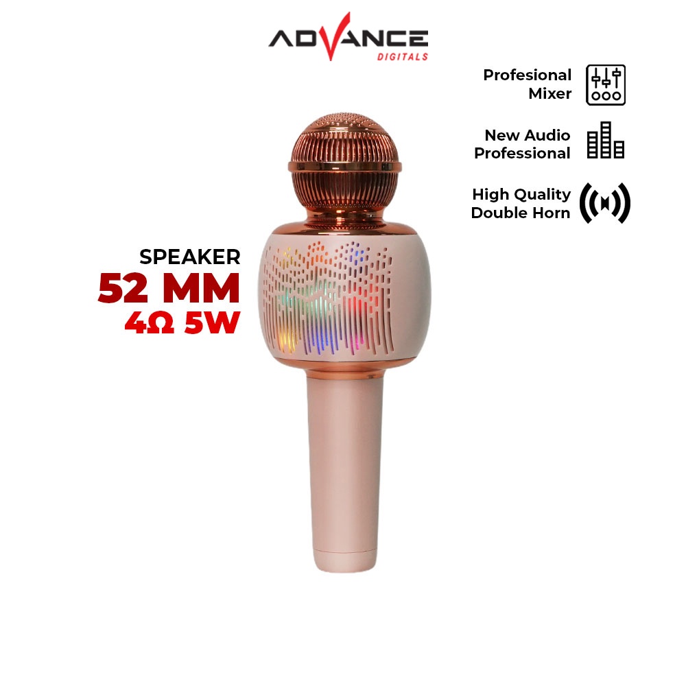 Advance AMS-38 Mic Karaoke Bluetooth Portable Microphone Bluetooth Speaker