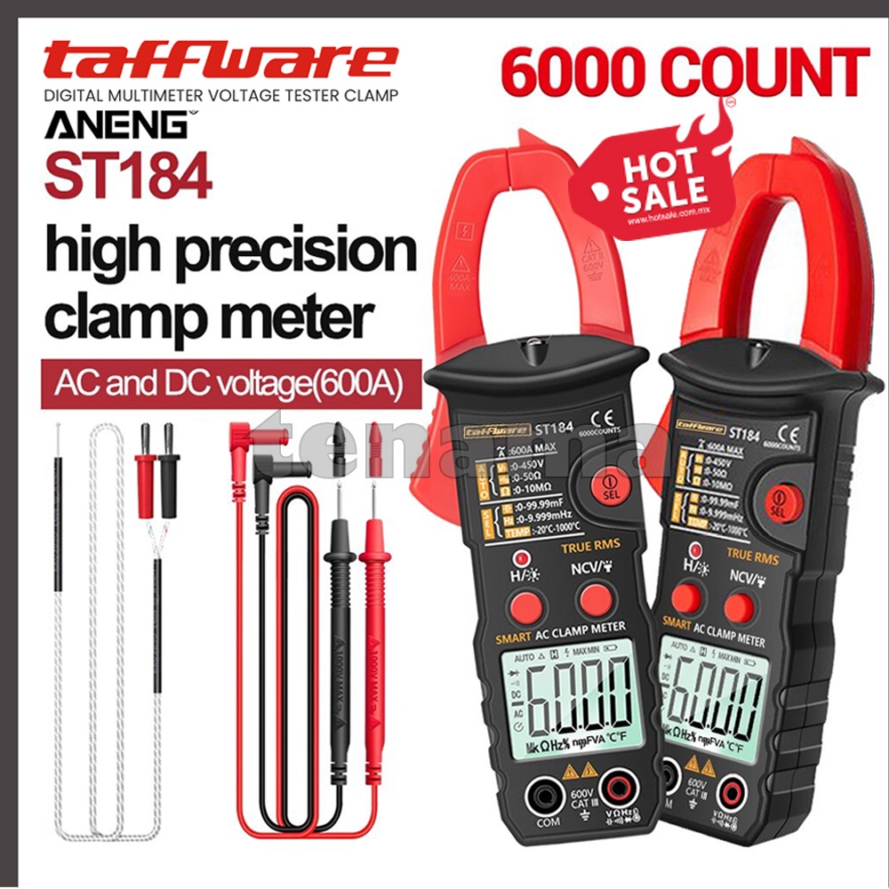 ANENG Taffware ST184 Digital Clamp Multimeter Temperature Probe