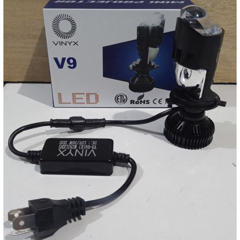 Lampu LED laser lamp vinix  V9 headlamp laser lamp Projie H4 Mini Projector Lens Lensa Motor Mobil Headlight Headlamp