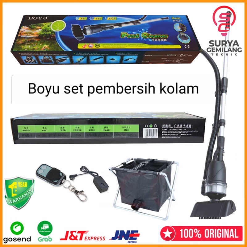 Vacuum Pump Pembersih Kolam Renang Dan Kolam Ikan Boyu Vacum Penyedot Kotoran Kolam