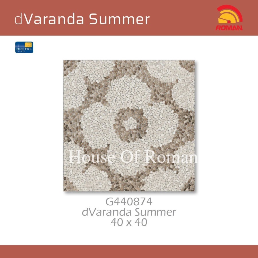 ROMAN KERAMIK DVARANDA SUMMER 40X40 G440874 (ROMAN HOUSE OF ROMAN)