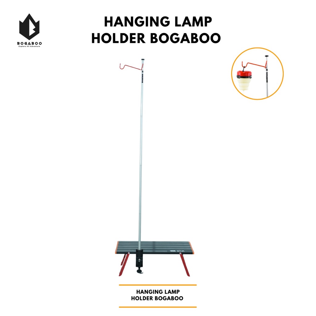 BOGABOO Hanging Lamp Holder - Gantungan Lampu - Tiang Lampu Lentera Senter - TIANG lampu lipat bogaboo - tiang lampu