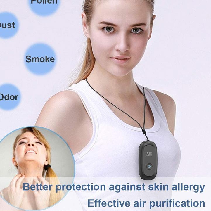 SALEJAMAY M8 Air Purifier Personal Ionizer Portable Purifier Kalung Necklace Ion Negatif|RA8