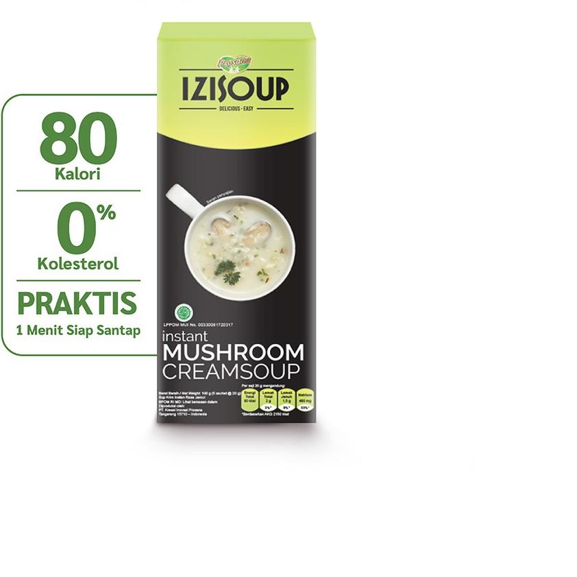 

Diskon✔️IZISOUP Instant Mushroom Cream Soup Box (Isi 5)|KD4