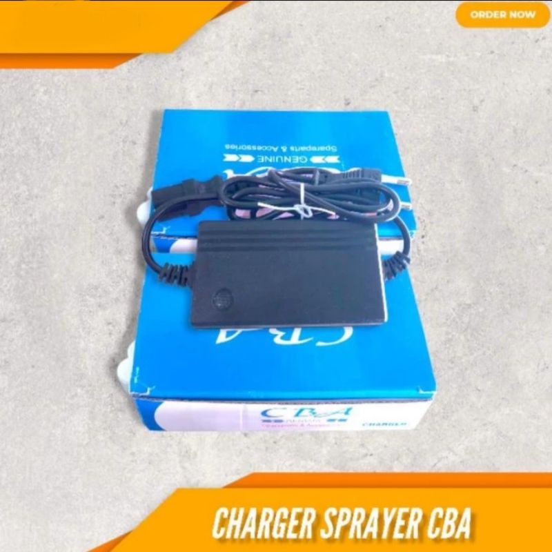 Charger Aki CBA original Tangki pompa elektrik 12V Cas electric battery sprayer 12Volt 1,1A