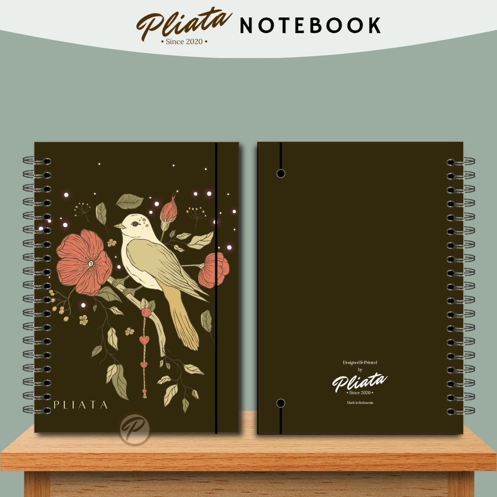 PLIATA NOTEBOOK SPIRAL - (PN76) Vintage2 - Softcover Doft Aesthetic Book Buku Tulis