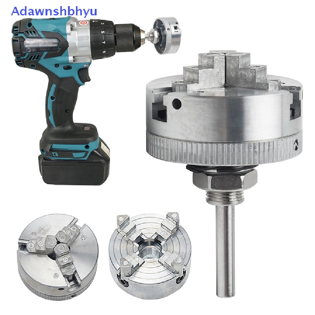 Adhyu 3rahang Zinc Alloy Bubut Chuck Kayu Turning Clamp Alat Bor Drat Belakang Untuk Mesin Dengan Connecg Rod Chuck Bor Tangan Connecg Rod ID