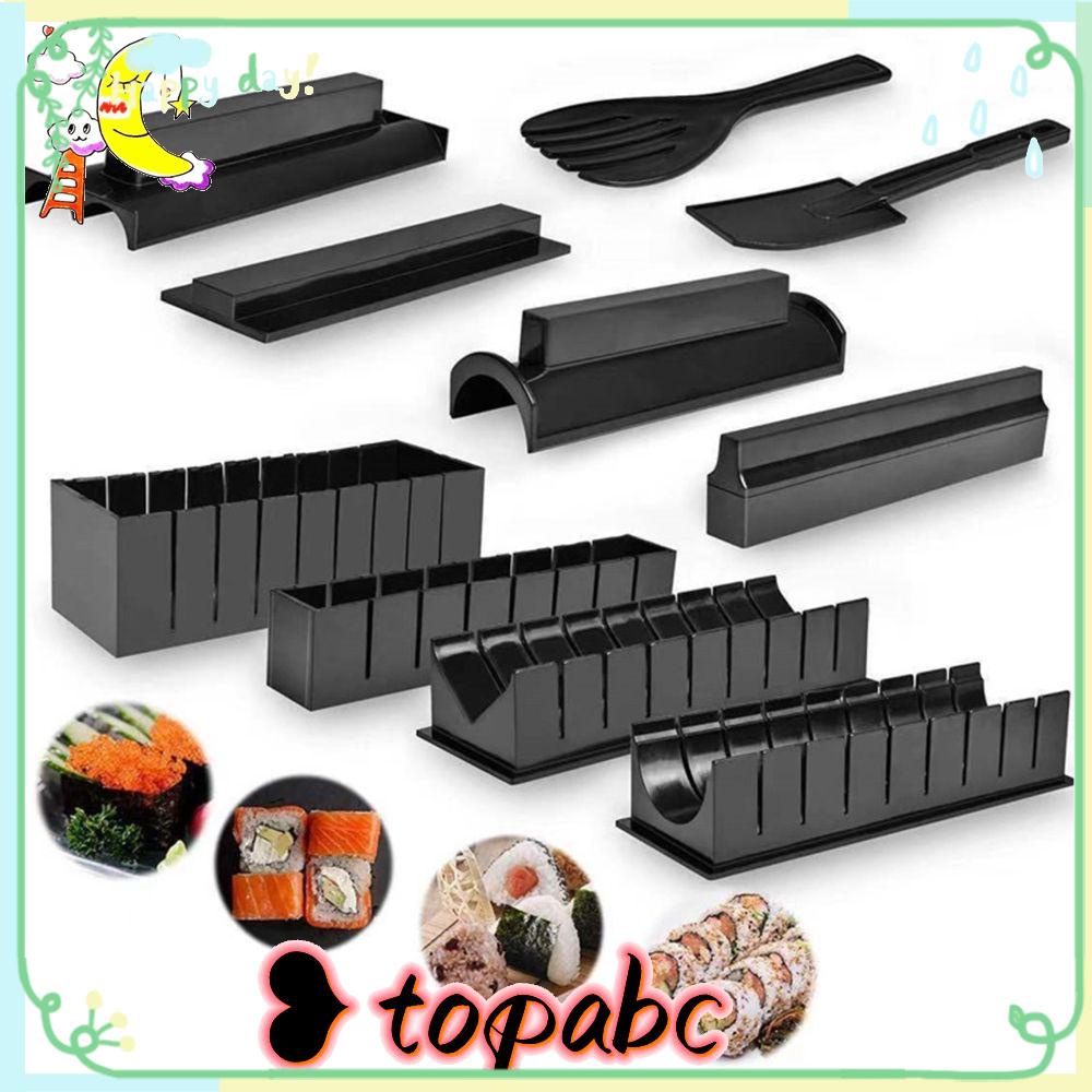 Top 3/10pcs Sushi Maker Peralatan Kit Multifungsi Cooker DIY Cetakan Roll Kue