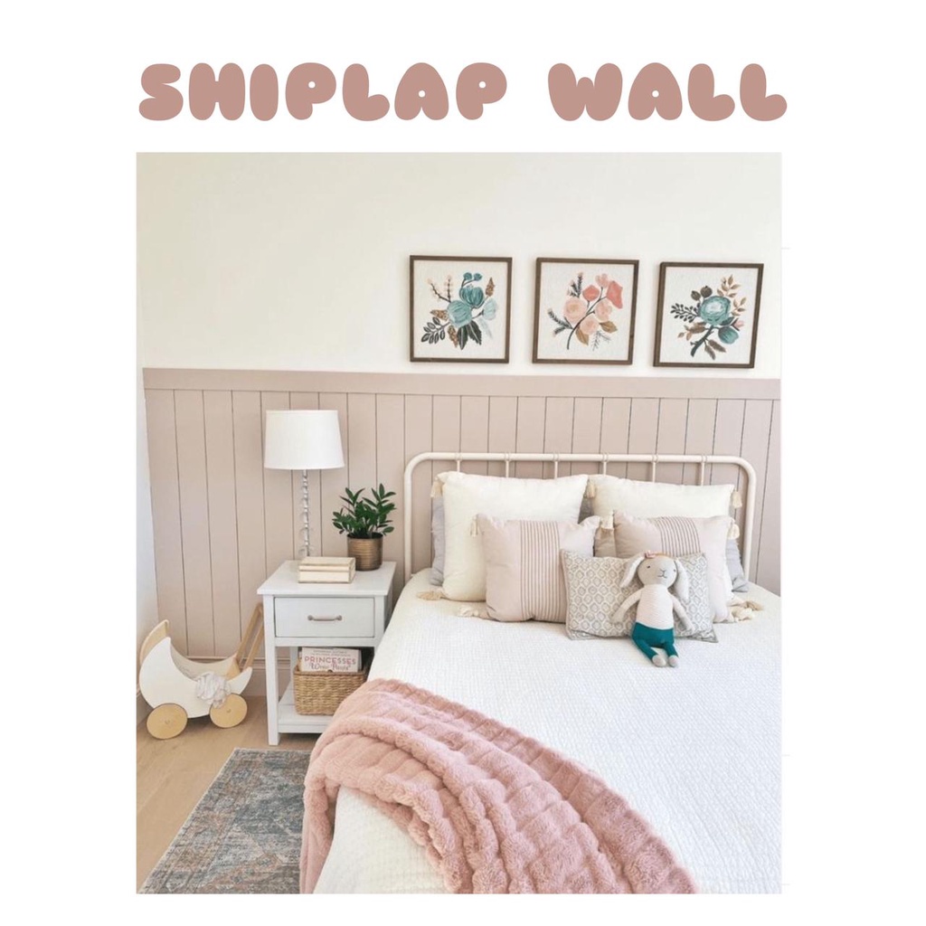 SHIPLAP WALL - WALL PANEL - LIST DINDING - DEKORASI - WALL MOULDING
