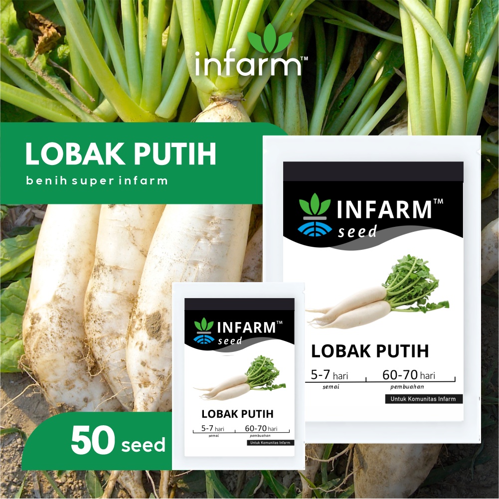 INFARM - Benih Bibit Biji Super Lobak Putih