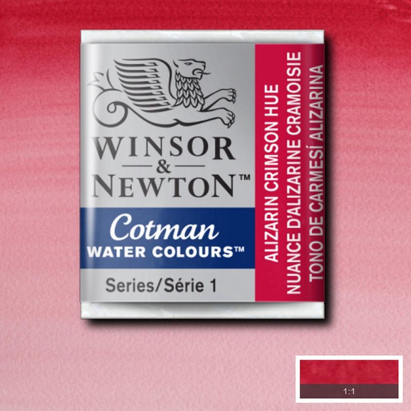 

COTMAN WATERCOLOUR HALF PAN ALIZARIN CRIMSON HUE WINSOR & NEWTON