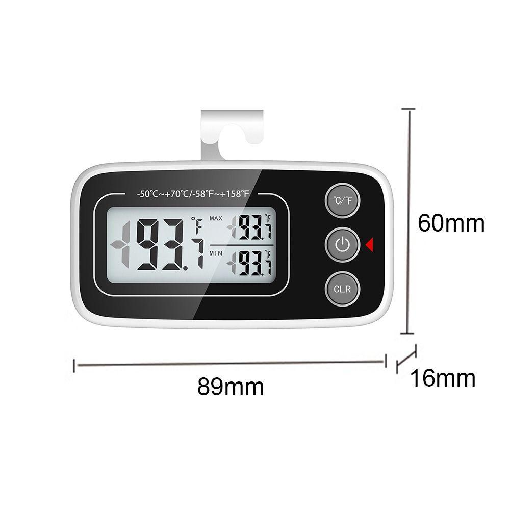 Solighter Digital Freezer Thermometer Kait Gantung LCD Rumah Tangga Baru