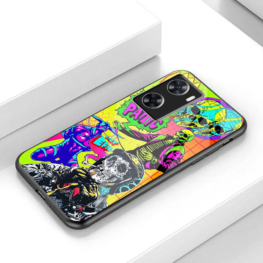 (Q35) Softcase Oppo A77s A57 2022 - Softcase Kaca Oppo A77s A57 2022 - Case Aesthetic Oppo A77s A57 