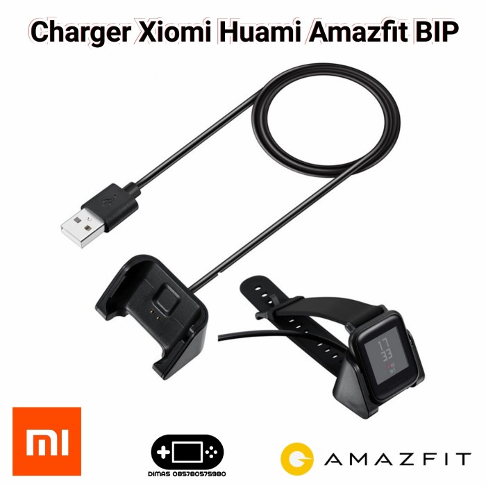 Kabel Charger Kabel USB XIAOMI HUAMI AMAZFIT BIP LITE A1608 Smartwatch Cable BEST SELLER U7R0 multif