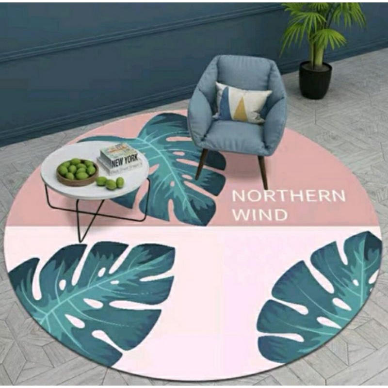 Karpet Import Bulat 100cm