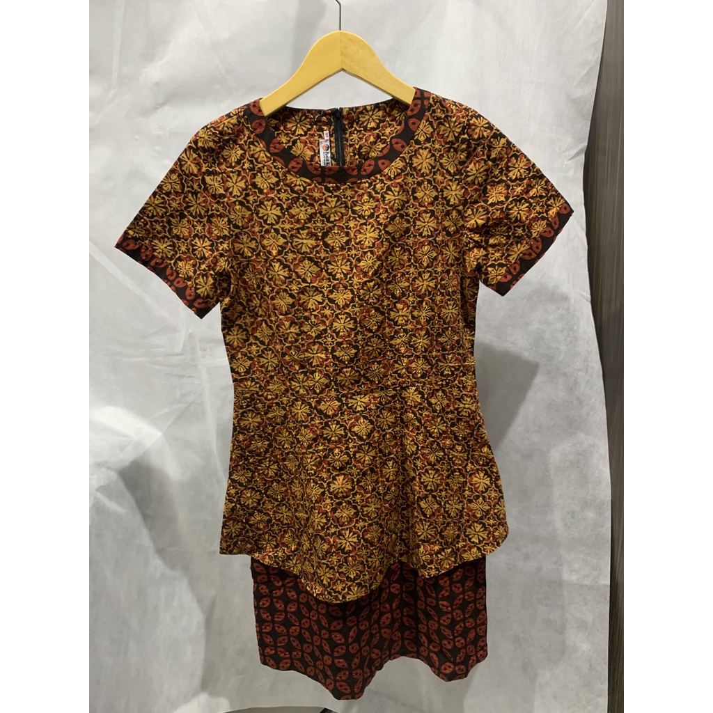 Dress Wanita Batik Keris Preloved Second Bekas