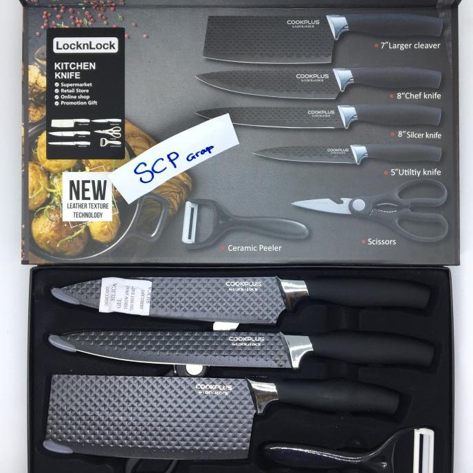 PISAU SET LOCK N LOCK ISI 6 PREMIUM NEW SERIES ORIGINAL