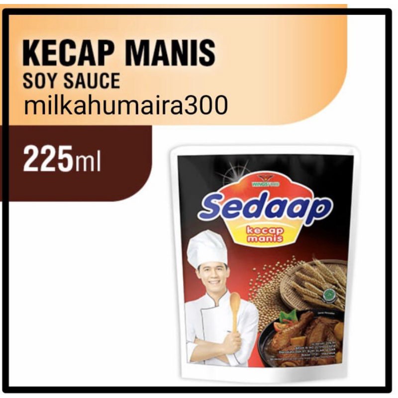 

KECAP SEDAP 225 ML KECAP KENTAL MANIS SEDAP KEMASAN POUCH 225ML