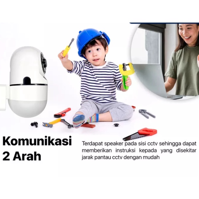 CCTV WIFI SMART CAMERA 360° 1080P HD LAMPU IP KAMERA CCTV Z1 3D V380 TERMURAH BERKUALITAS