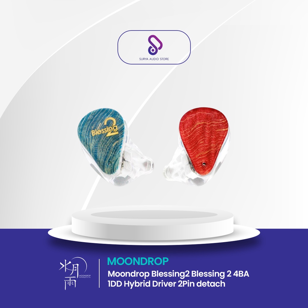 Moondrop Blessing2 Blessing 2 4BA 1DD Hybrid Driver 2Pin detach
