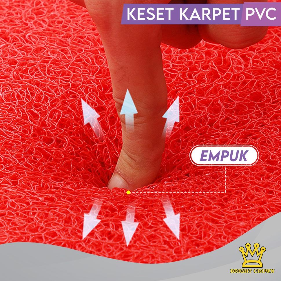 Bright Crown Keset Karpet PVC Mie / Keset Bihun / Tebal 15mm Size CM W2T9