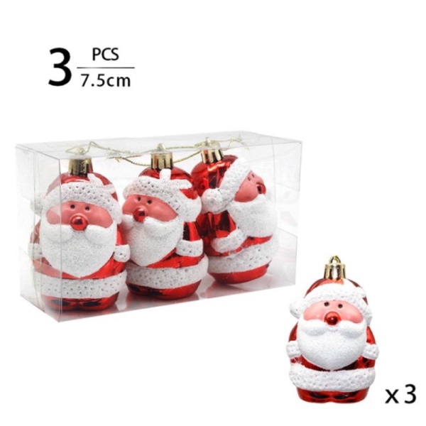 Unik Gantungan Natal Santa Dekorasi Pohon Gantungan Christmas Gift Murah - BB 5210 SANTA Diskon