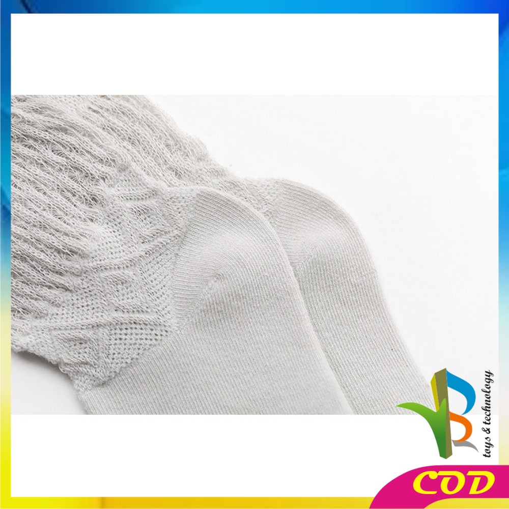 RB-P211 Kaus Kaki Panjang Anak Anti Nyamuk Polos / Kaos Kaki Panjang Model Jaring Bayi Korea Lucu / Baby Sock Kids