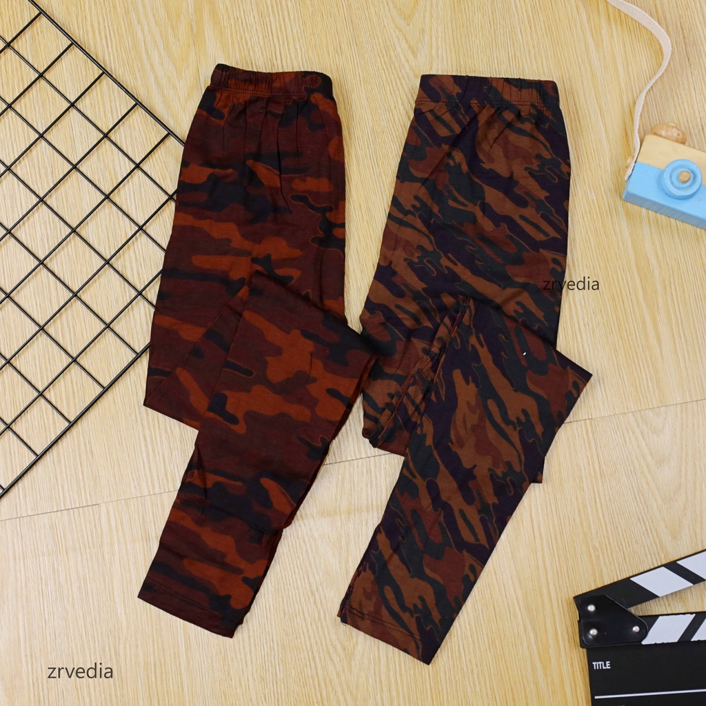 ARMY Pants uk 10-12 Tahun / Legging Panjang Bawahan Celana Leging Adem ABRI Anak Laki Perempuan