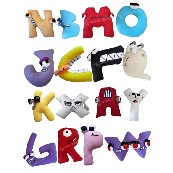 mainan boneka alfabet lore legendary 26 huruf edukasi anak