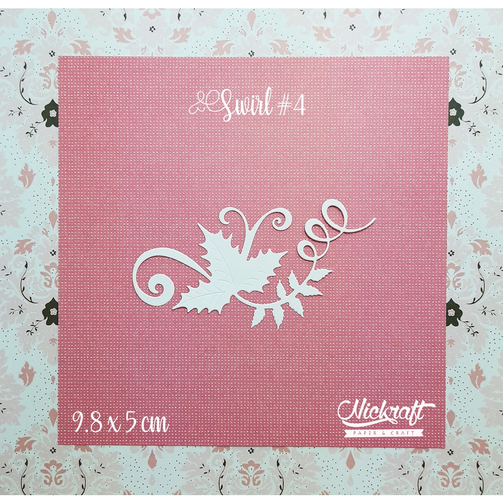 

SWIRL #4 - Hiasan Scrapbook Daun Kertas Swirl Ulir