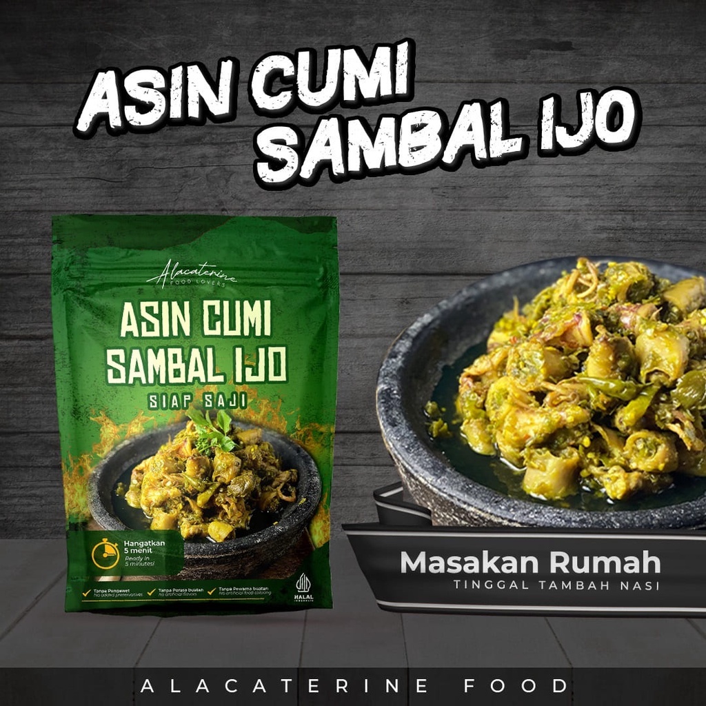 

Alacaterine Food | Asin Cumi Sambal Ijo | Masakan & Makanan Siap Saji