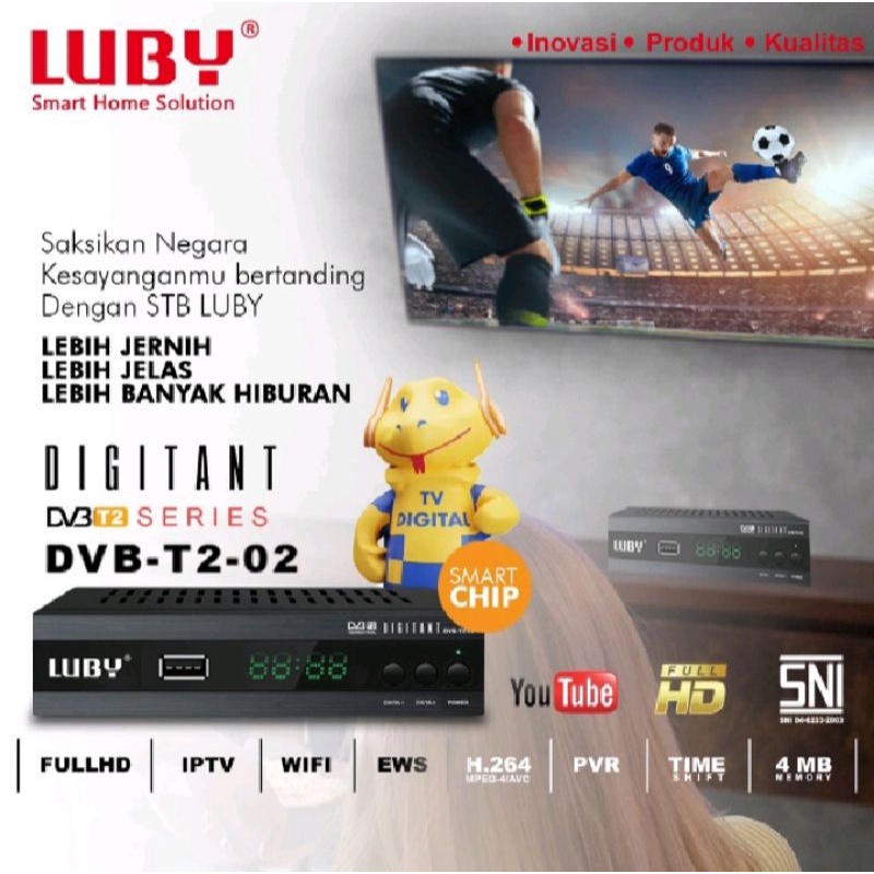Set top box luby DVB-T2-02