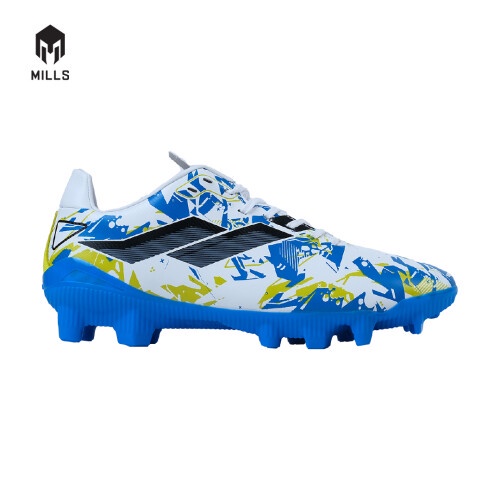 Jual Sepatu Bola Mills Vulcan Fg White Blue Neon Shopee Indonesia