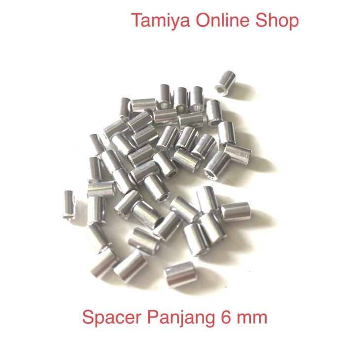 Rep. Tamiya 15473 Aluminium Spacer uk. 6 mm - Pembatas, Spacer Tamiya